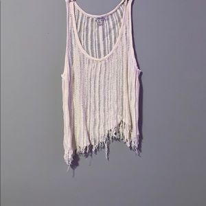 white small tank top